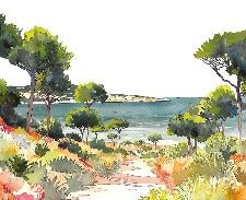 Papel pintado panorámico de verano