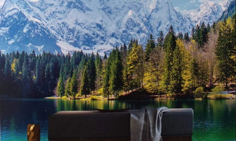 Papel pintado panorámico Lago de montaña en Alta Saboya