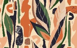 Papel pintado vegetal abstracto
