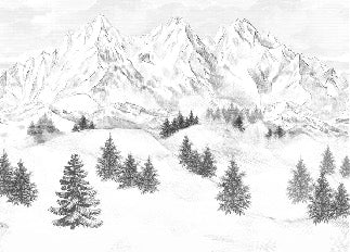 Papel pintado de la montaña de Chamonix