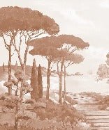 Papier peint balade dans les calanques terracotta, XXL, tendance