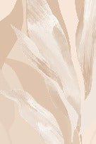 Papel pintado de tela floral beige