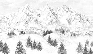 Papel pintado de la montaña de Chamonix