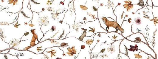 Papier peint enfant forêt aventure, XXL, tendance
