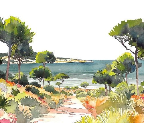 Papel pintado panorámico veraniego