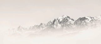 Papel pintado Mont Blanc en niebla sepia