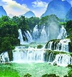 Fondo de cascadas panorámicas
