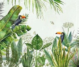 Fondo de Selva de pájaros exóticos