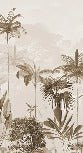 Papel pintado panorámico jungla eden sepia