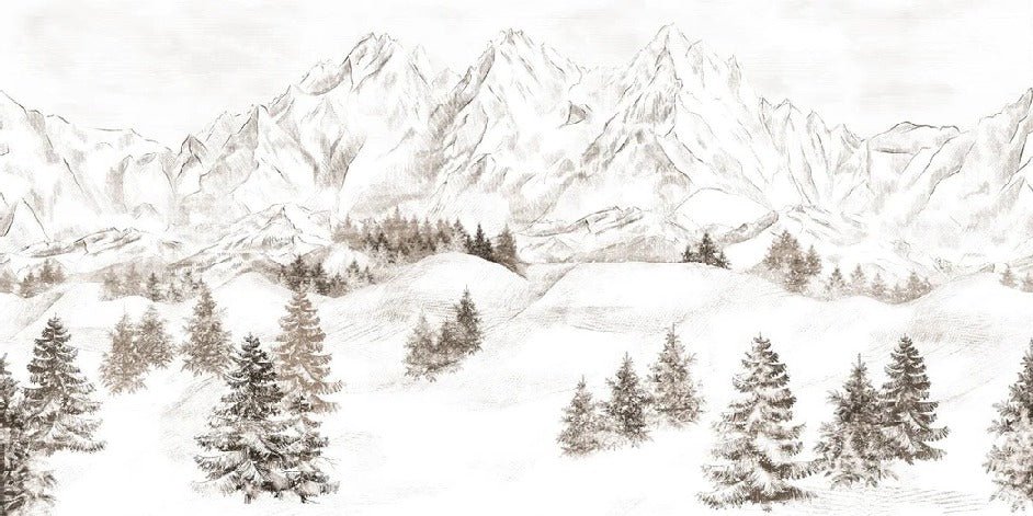 Papel pintado Montaña de los Alpes
