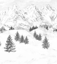 Papel pintado de la montaña de Chamonix