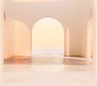 Papel pintado arco panorámico puesta de sol