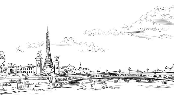 Papier peint pont Alexandre Paris, XXL, tendance