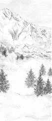 Papel pintado de la montaña de Chamonix