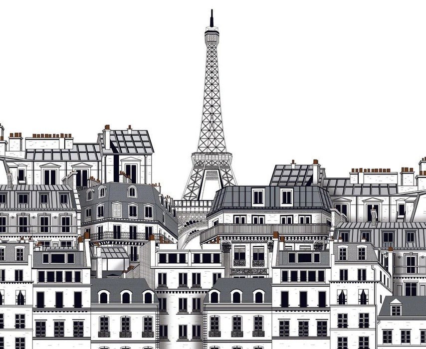 Papel pintado Tejados parisinos