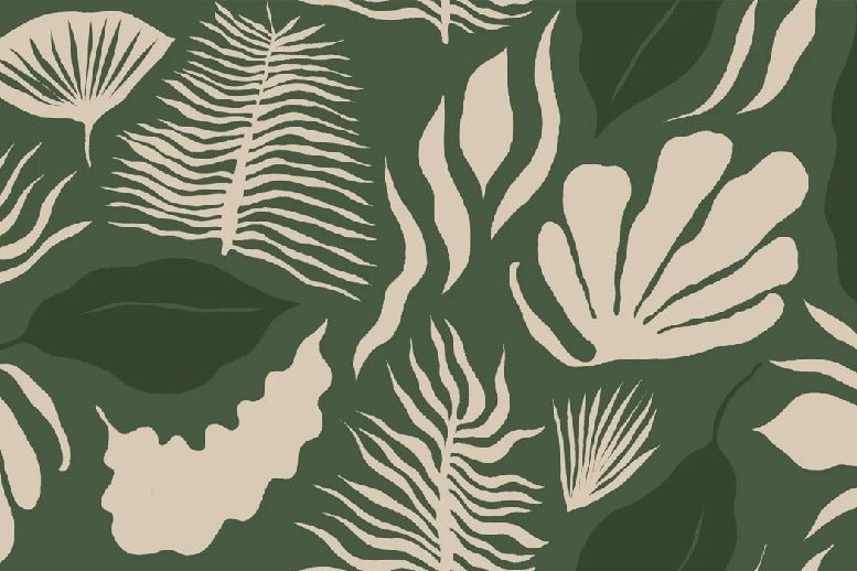 Papier peint art moderne vert, XXL, tendance