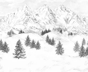 Papel pintado de la montaña de Chamonix
