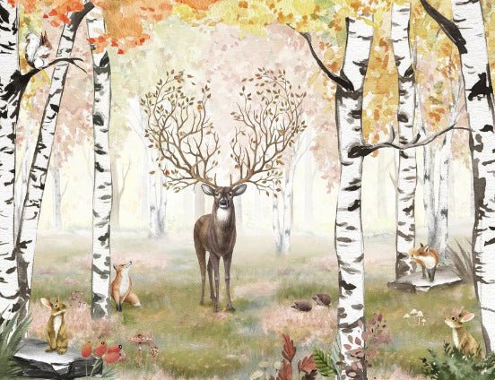 Papel pintado Bosque mágico infantil