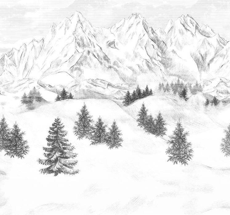 Papel pintado de la montaña de Chamonix