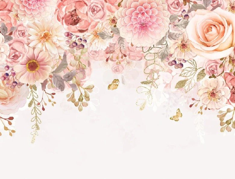 Papel pintado floral Mademoiselle