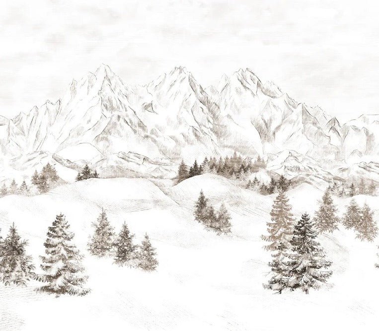 Papel pintado Montaña de los Alpes