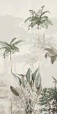 Papier peint panoramique jungle eden vert