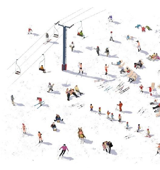 Papel pintado panorámico après ski