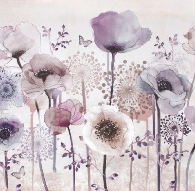 Papel pintado Fleur Parme