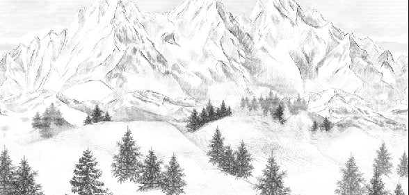 Papel pintado de la montaña de Chamonix