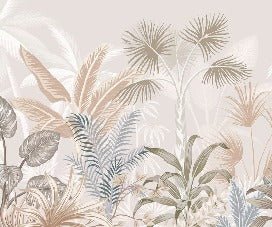 Papel pintado Panorámica de la jungla de terracota