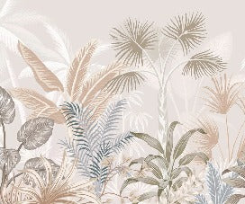 Papel pintado Panorámica de la jungla de terracota