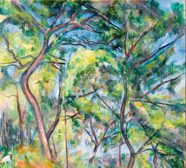 Papier peint forêt de pins - Paul Cézanne, XXL, tendance