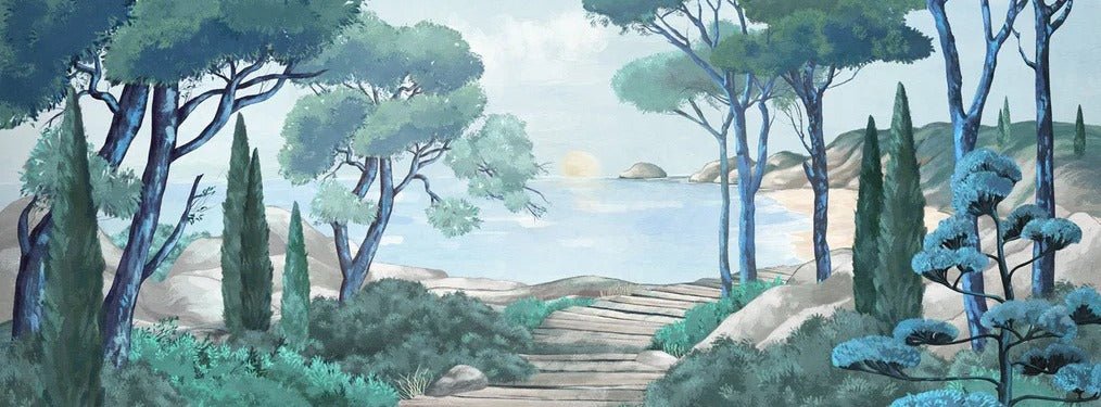 Papier peint balade dans les calanques, XXL, tendance