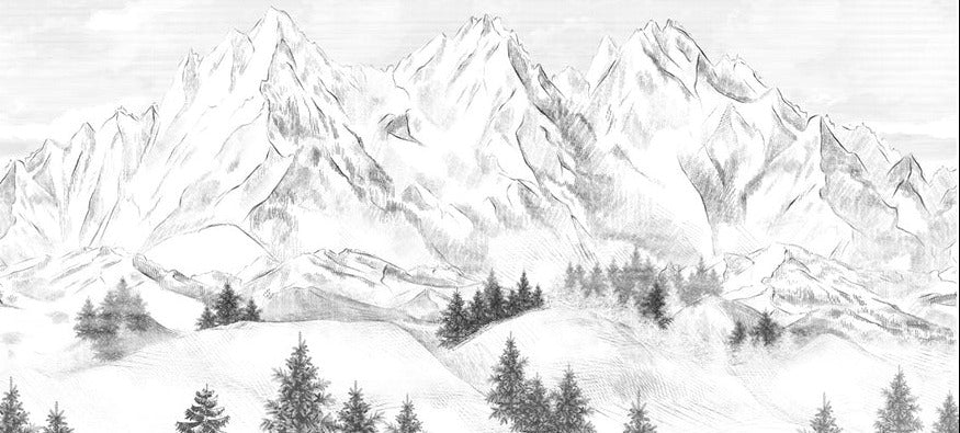 Papel pintado de la montaña de Chamonix