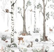 Papier peint animaux printemps forêt, XXL, tendance