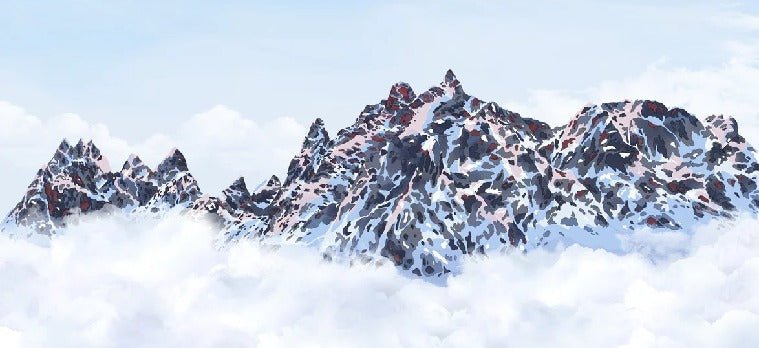 Papel pintado Mont Blanc toile des Cimes