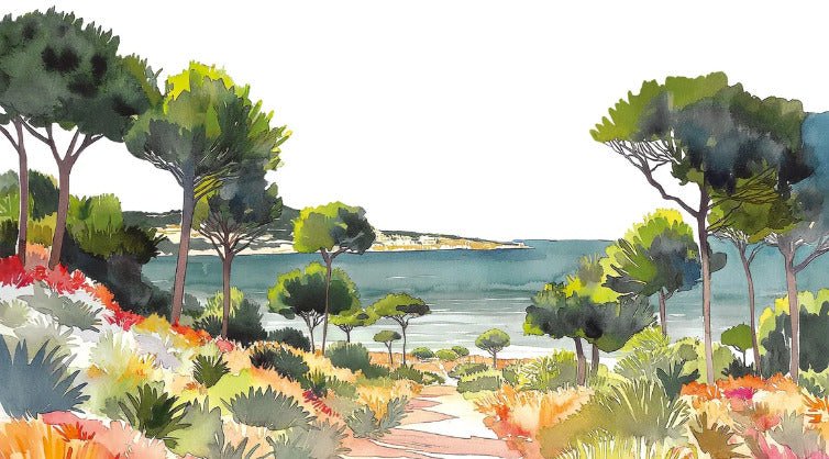 Papel pintado panorámico de verano