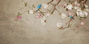 Papier peint salle de bain Romantique bird, XXL, tendance