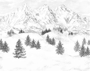 Papel pintado de la montaña de Chamonix