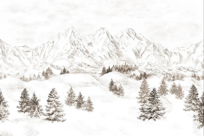 Papel pintado Montaña de los Alpes