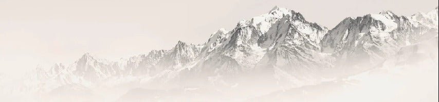 Papier peint Mont Blanc dans la brume sépia, XXL, tendance