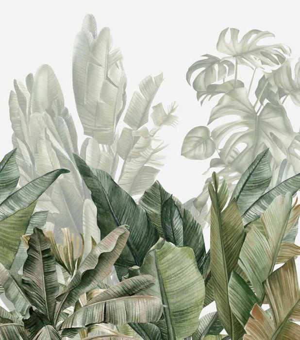 Papel pintado panorámico Plátano verde