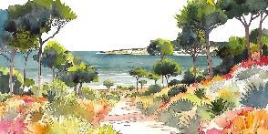 Papel pintado panorámico de verano