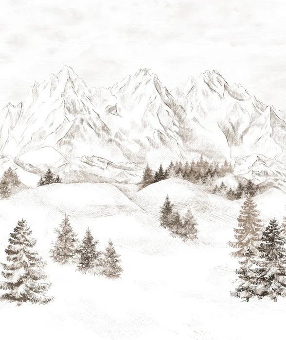 Papel pintado Montaña de los Alpes