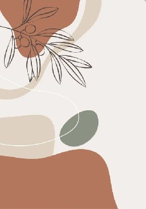 Papel pintado panorámico follaje olivaissance