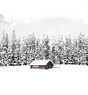 Papel pintado Chalet panorámico de montaña