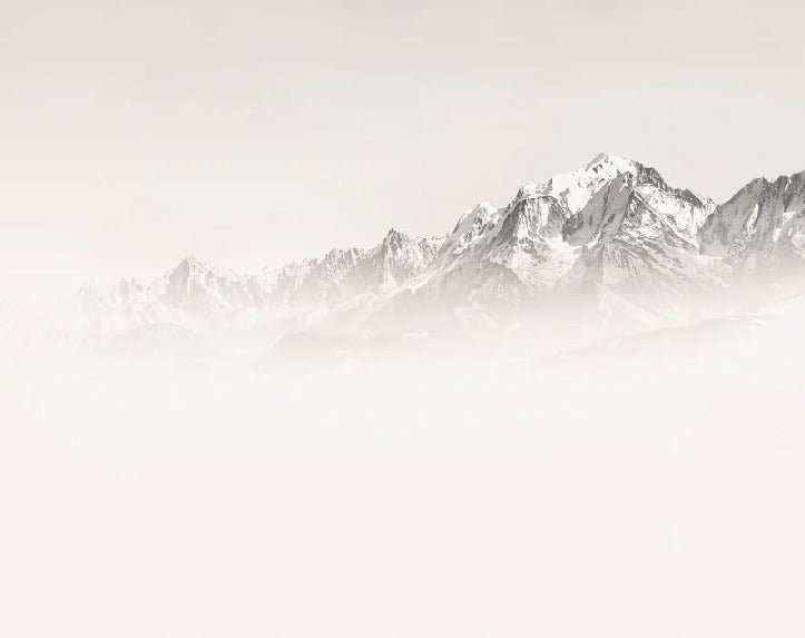 Papier peint matin brumeux Mont Blanc, XXL, tendance