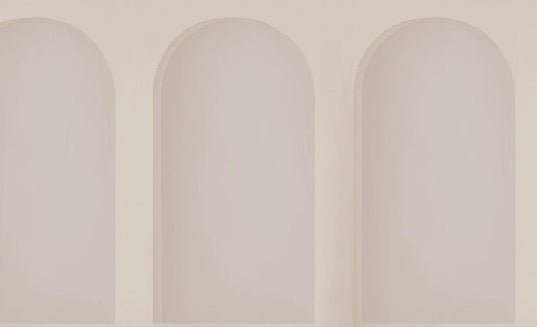 Papel pintado arco panorámico beige