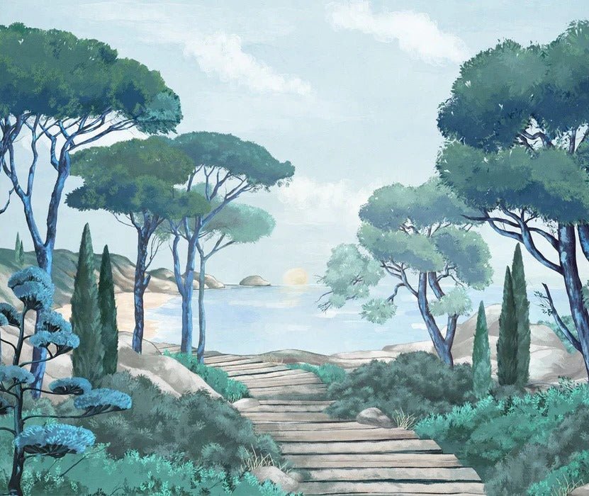 Papier peint balade dans les calanques, XXL, tendance