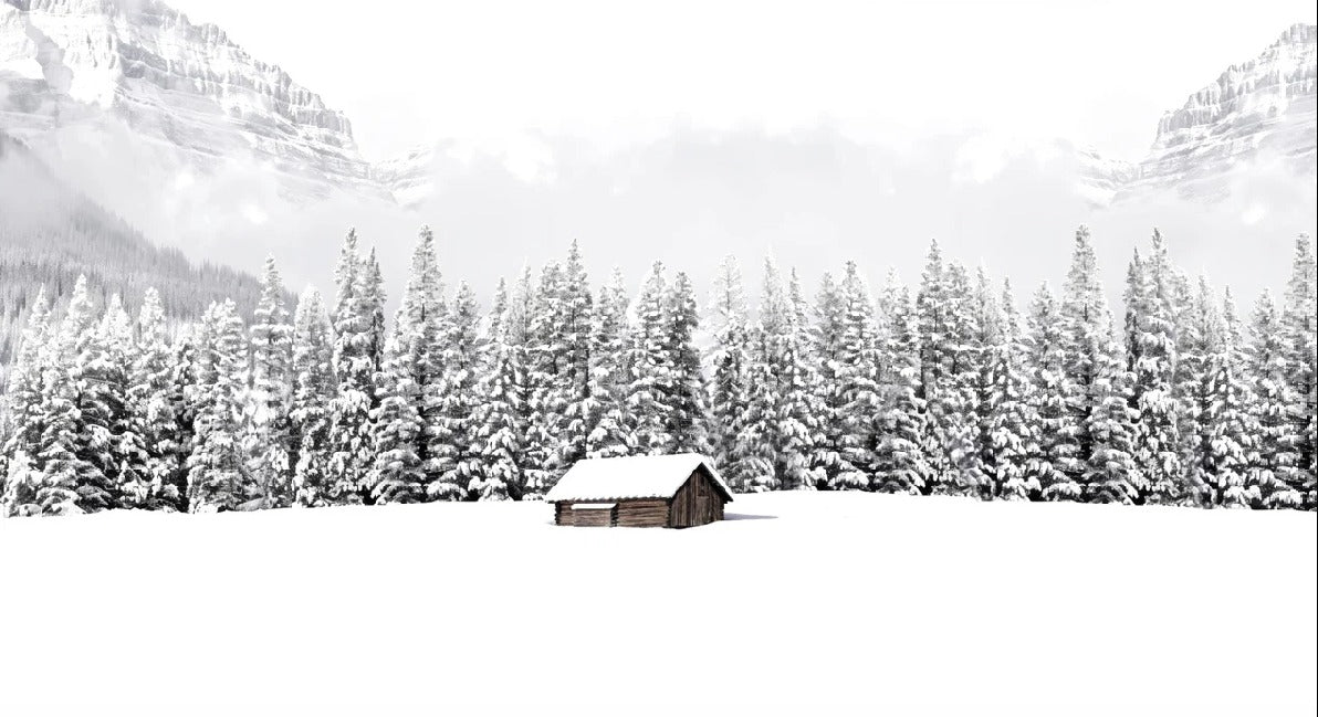 Papel pintado Chalet panorámico de montaña